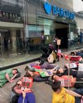 Climate Change Protest at Barclays Bank Manchester